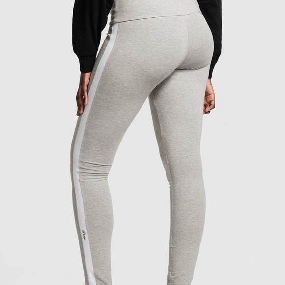 PINK Victoria's Secret High Waist Full Length Gray Leggings - Picture 6 of 9